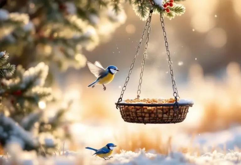 Mésanges bleues : faites vite ce geste simple au jardin pour les admirer tout l’hiver